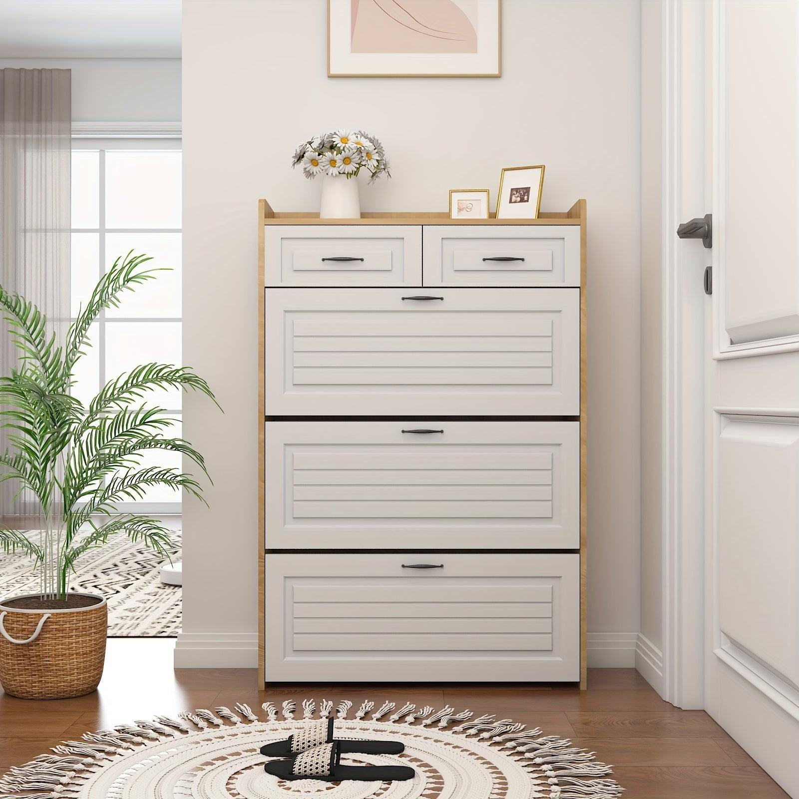 Sapateira Organizadora com 3 Portas 2 Gavetas Compacta