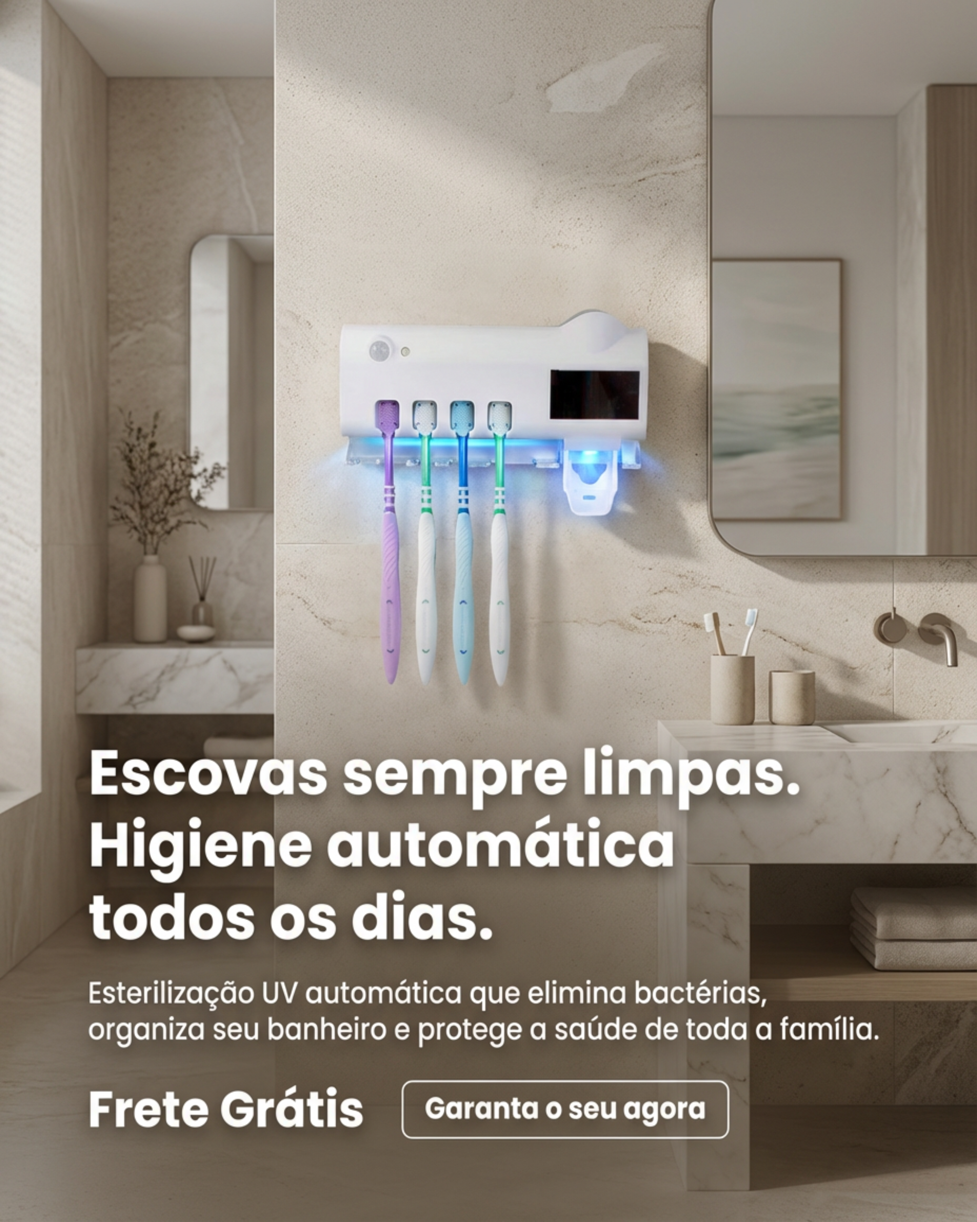 Suporte com Esterilização UV
