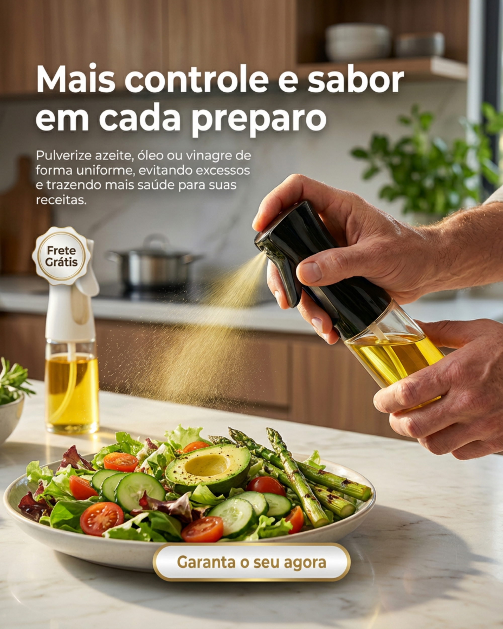 Borrifador Spray de Vidro 200ml para Óleo e Azeite - Casa Vibe Decor