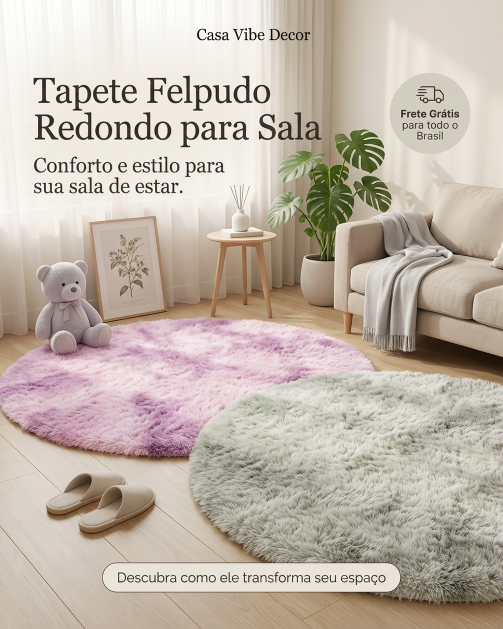Tapete Felpudo Redondo Premium