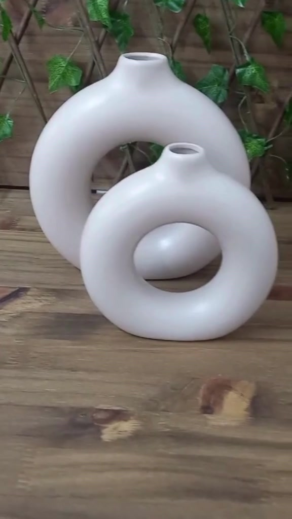 Dupla De Vaso Redondo Para Arranjos Decoração Sala E Casa