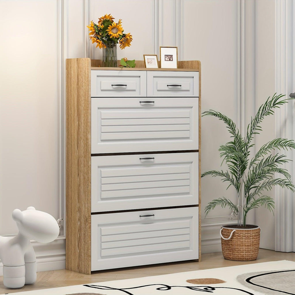 Sapateira Organizadora com 3 Portas 2 Gavetas Compacta