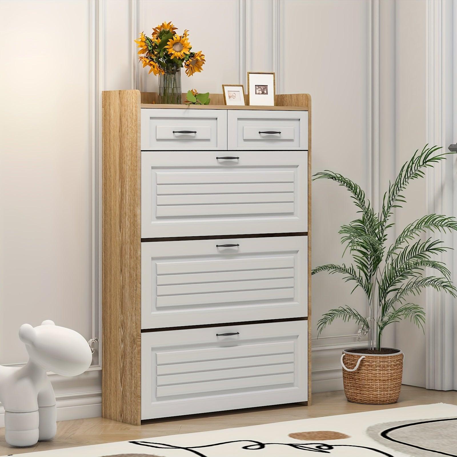 Sapateira Organizadora com 3 Portas 2 Gavetas Compacta