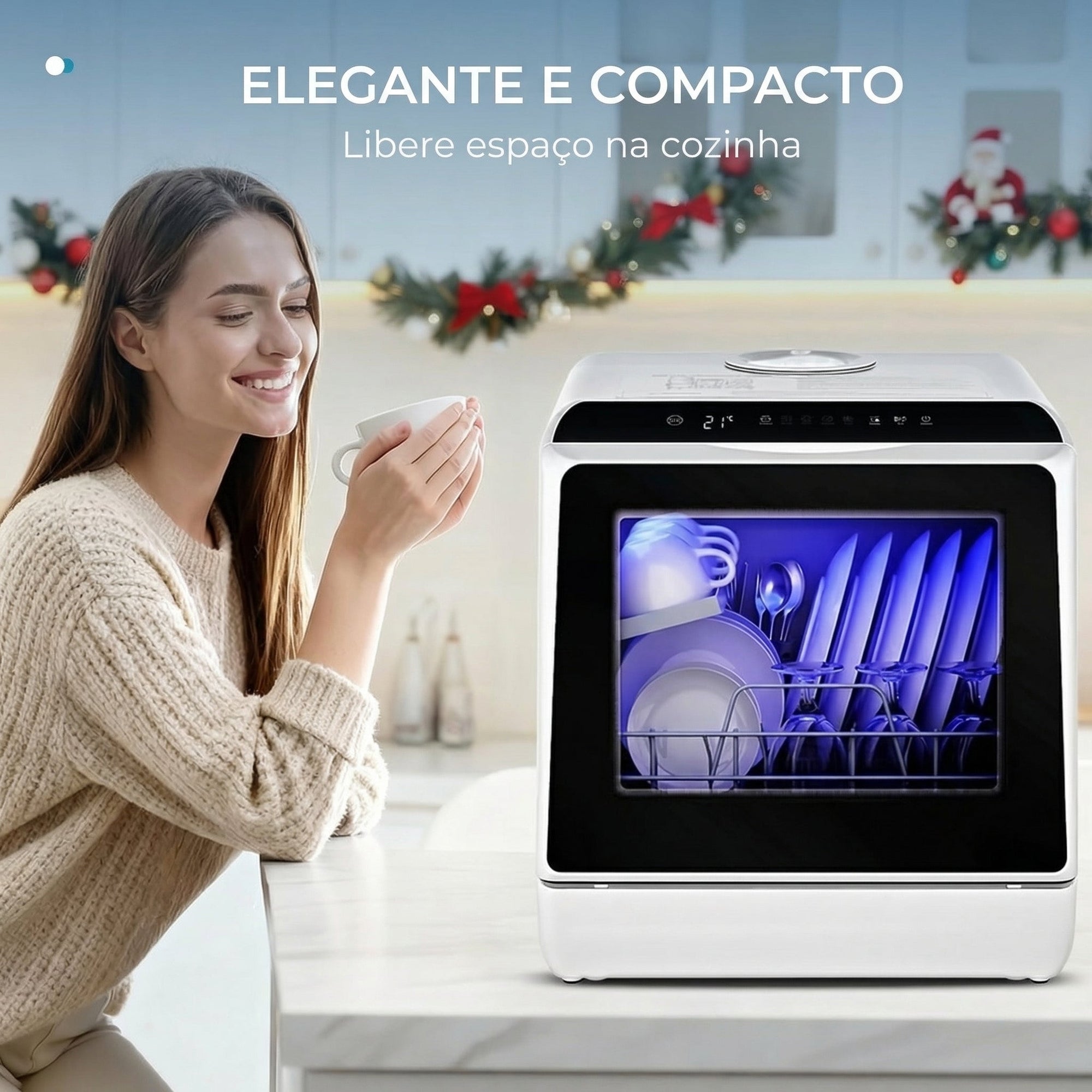 Lava-Louças Portátil de Bancada Ecowasher