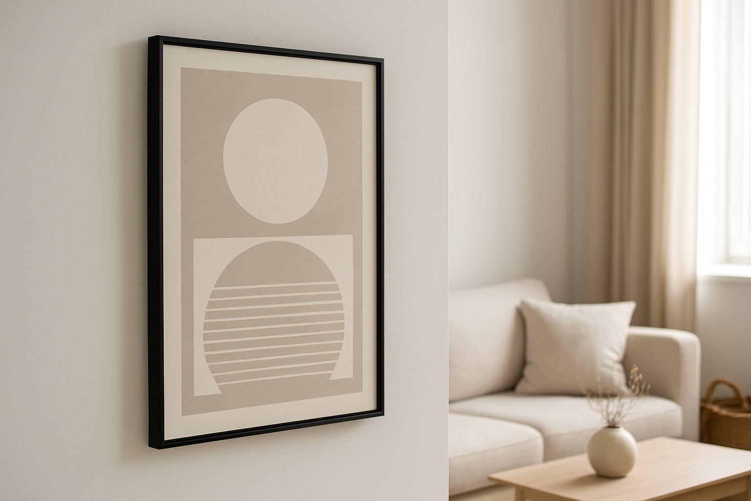 Quadro Minimalista - Vista Lateral