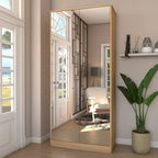 Sapateira Vertical Rubi 2 Portas com Espelho e Gaveta - 100% MDF Branco [15 Pares]